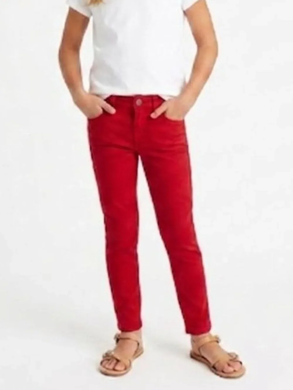 Gymboree Girls Red Super Skinny Jeans Denim Pants Size 8
